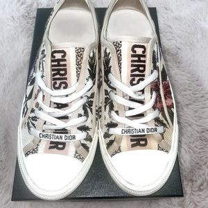 Walk'n Dior Embroidered Floral Sneakers